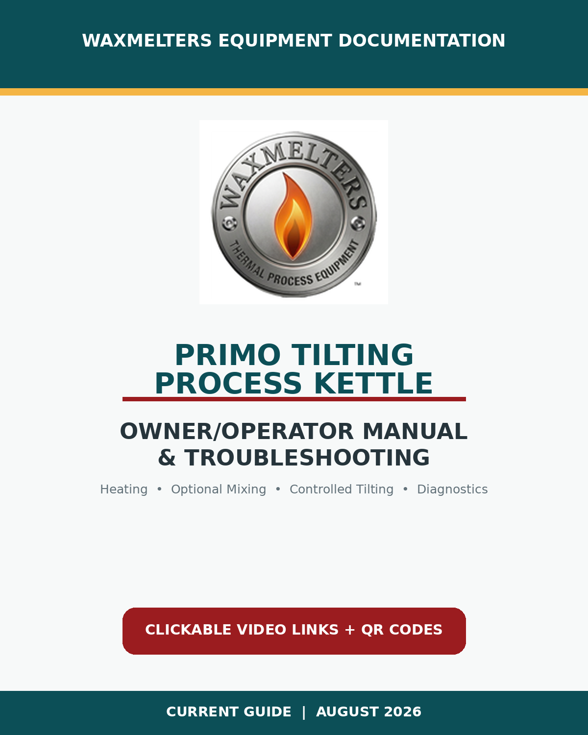 PRIMO tilting-process-kettle-manual-troubleshooting