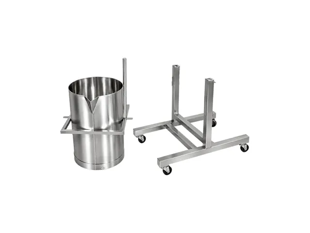 PRIMO tilting kettle lifted out of its stand for cleaning