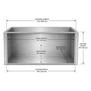 PRIMO 45000 rectangular tank interior view