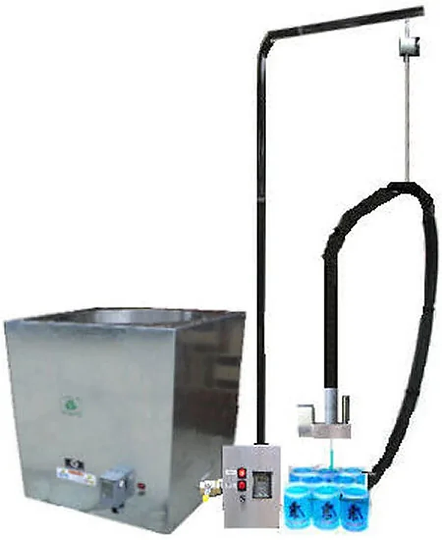 AutoShot automated heated filling system with melting tank and pour arm