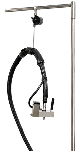Boom Swivel Hose Balancer with Hammock, stainless steel equipment