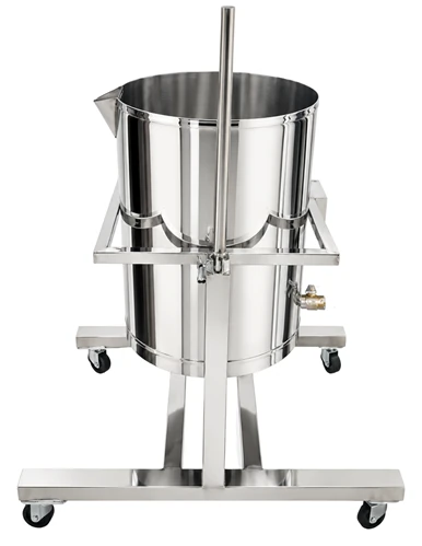 PRIMO 40 Gallon Waterless Heated Tilting Kettle & Pot Tipper, stainless steel equipment