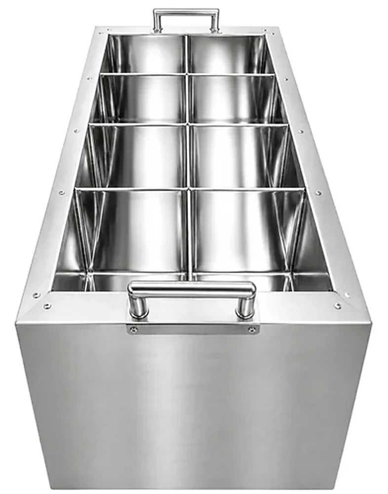 PRIMO 8-Chamber Candle Carving Dip Tank, stainless steel equipment