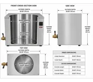 PRIMO 1000 Industrial Melter | 1,226 lb / 158 gal (598 L), photo 4