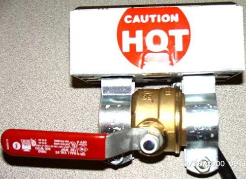 ZAP Heated Ball Valve, stainless steel equipment