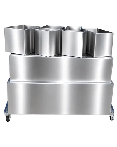 PRIMO removable stainless wax chambers lifted out of the chamber holder