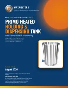 PRIMO Heated Holding & Dispensing Tank Manual cover