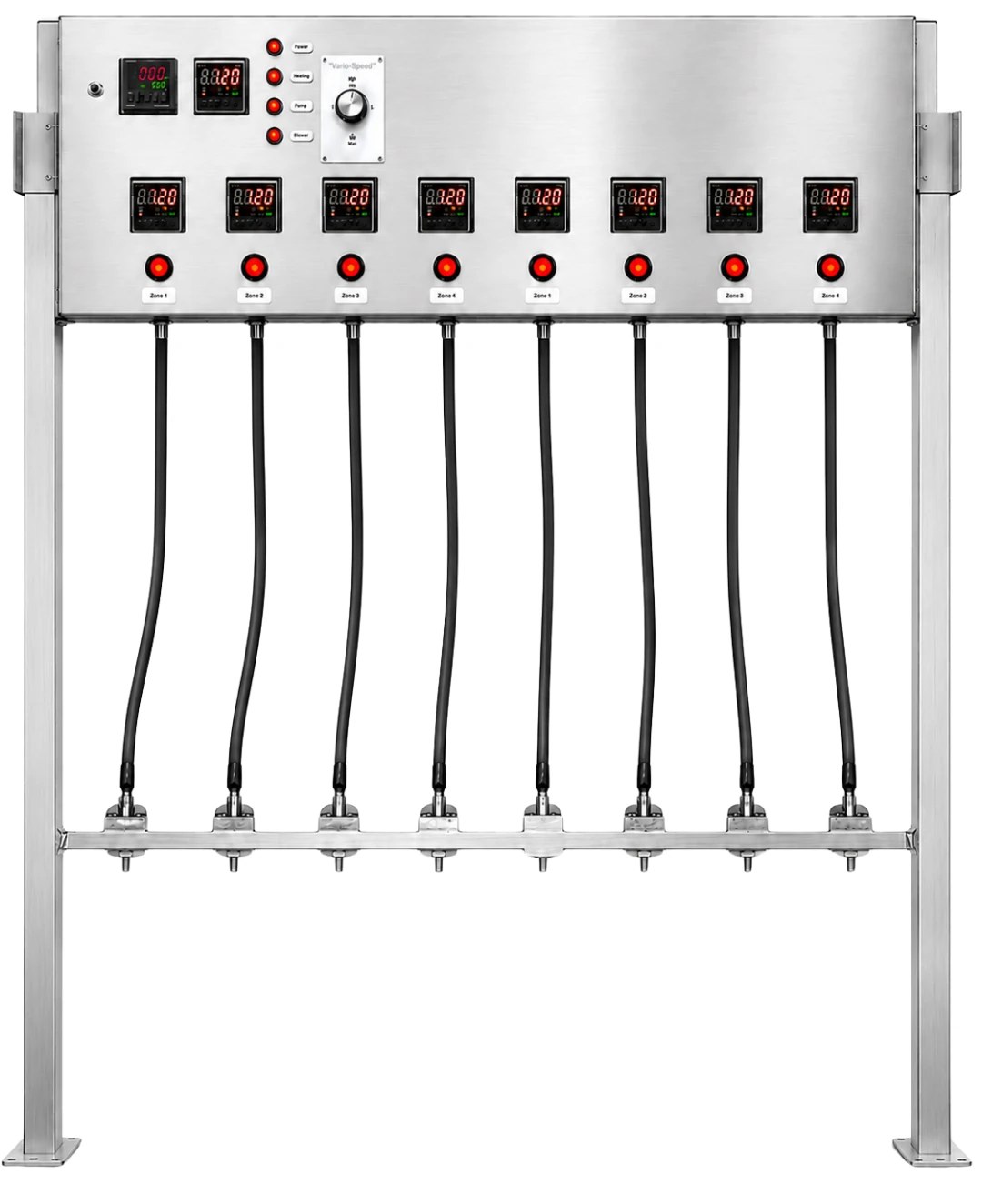 Octo 8-head heated filling system