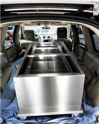 PRIMO Wax Hands X-Press loaded inside a vehicle for mobile events