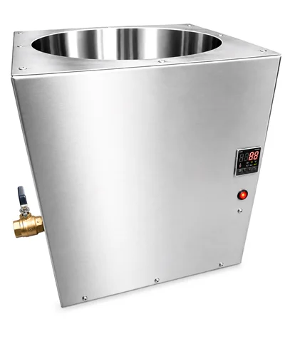 PRIMO 10 Thermal Conditioning tank, stainless steel with digital temperature control and bottom ball valve